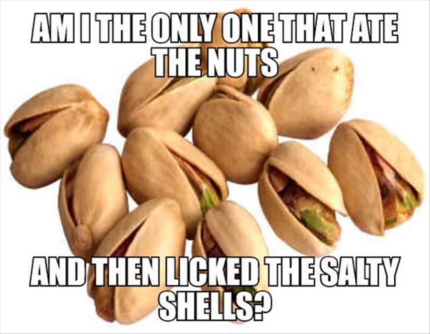 lick the salty nuts