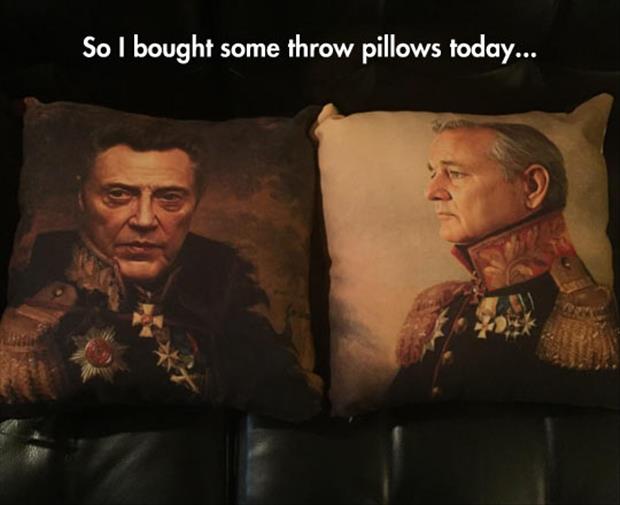 throw pillows