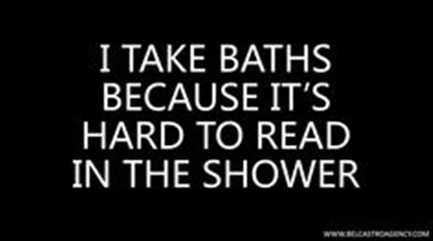 why I take baths