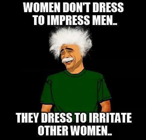 women don't dress to impress