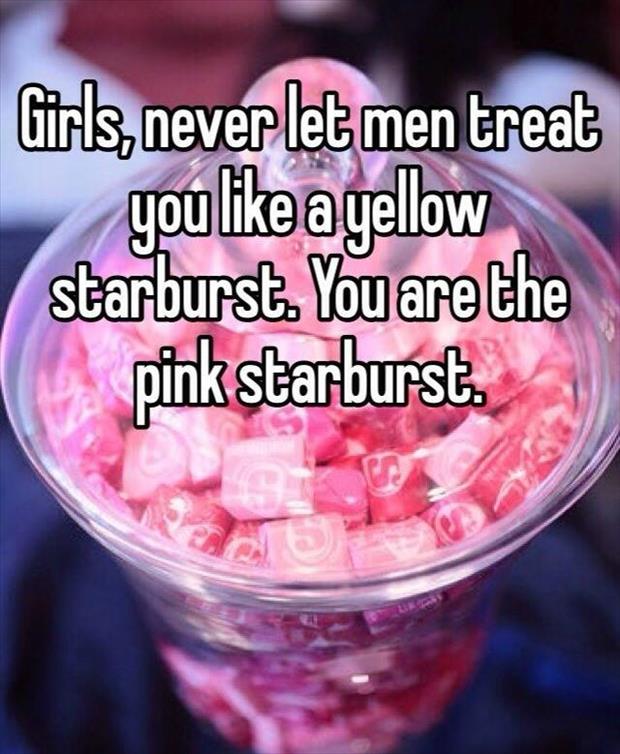 you are a pink starburst