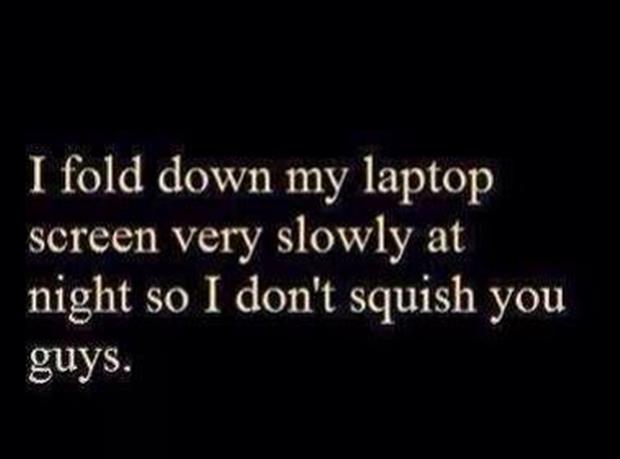fold down my laptop screen