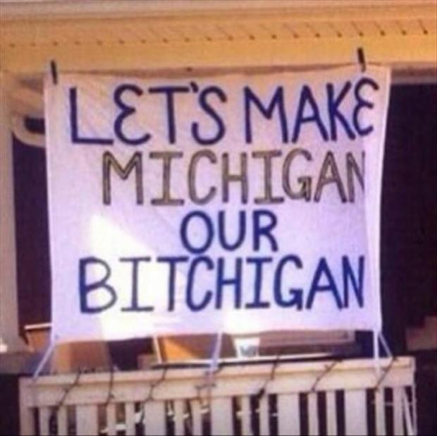 funny college sign