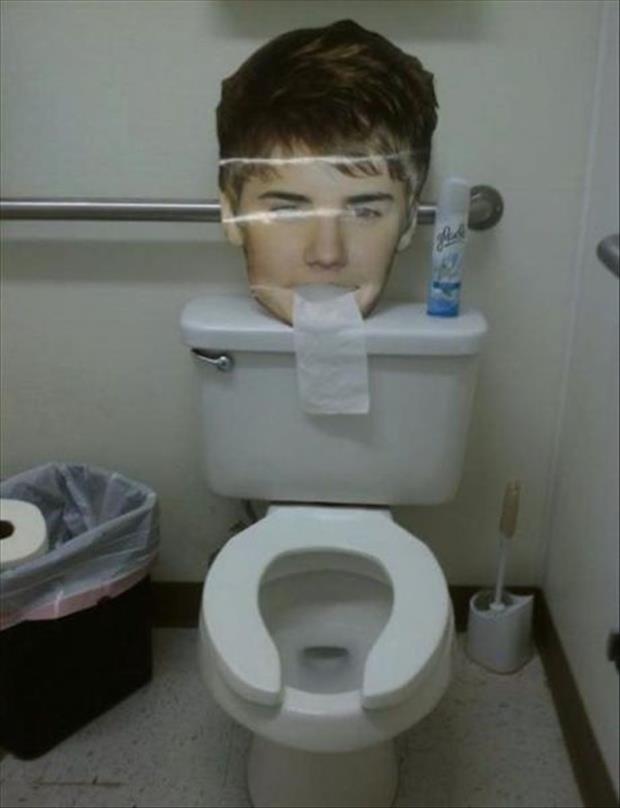 justin beiber toilet paper