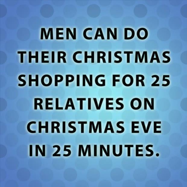 men christmas shopping