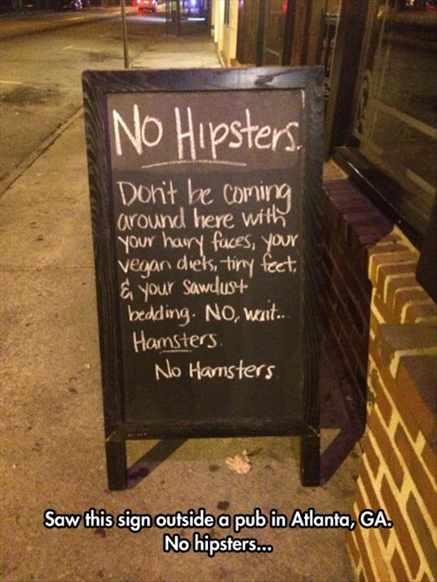 no hipsters