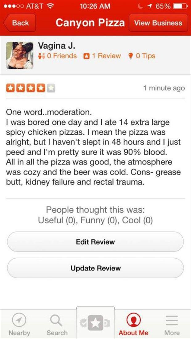 pizza reviews