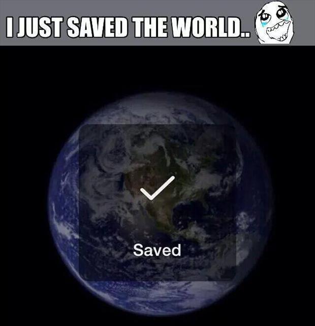 saved the world