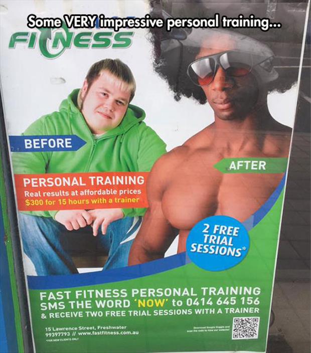 that's some impressive personal training