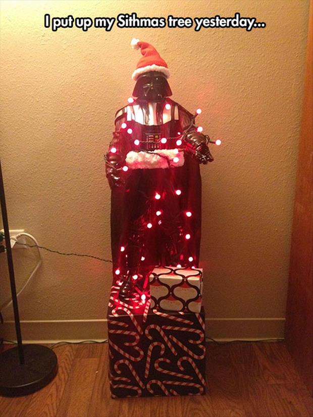 the darth vader christmas tree