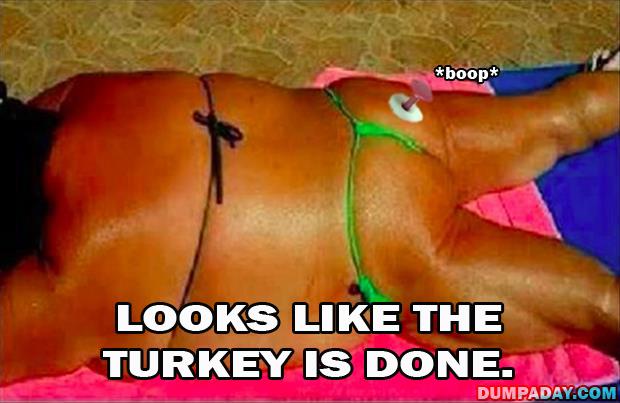 the turkey is done