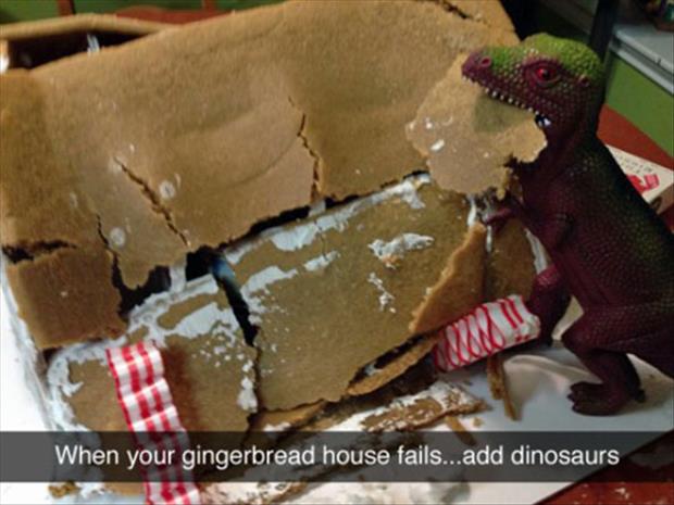 when your gingerbread house fails