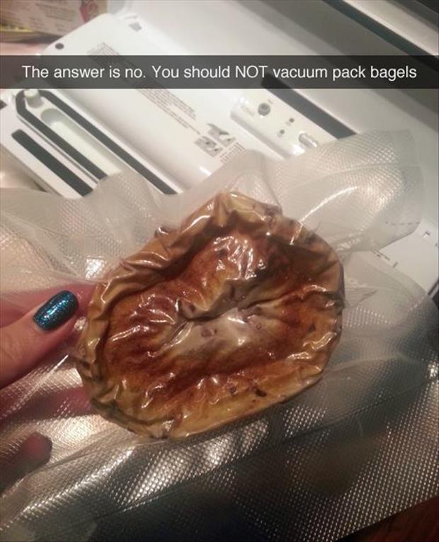 a vacuum packed begal