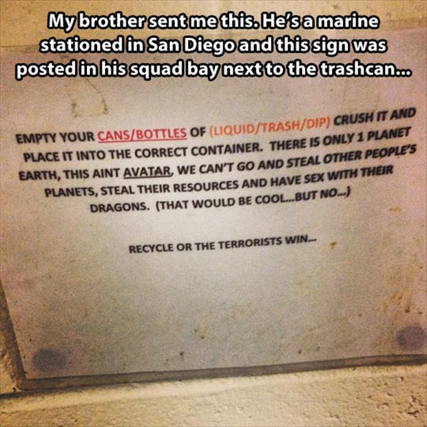 best recycle poster ever