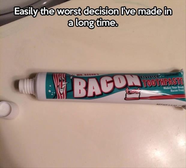 funny bacon toothpaste