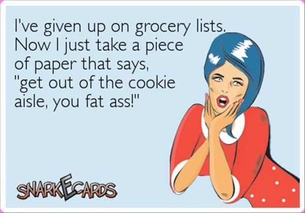 get out of the cookie aisle