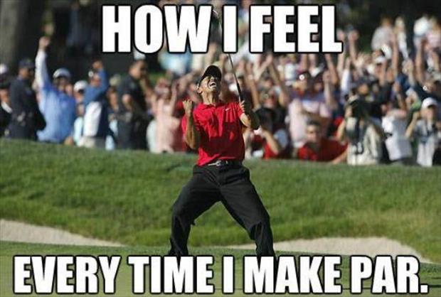 how I feel when I make par