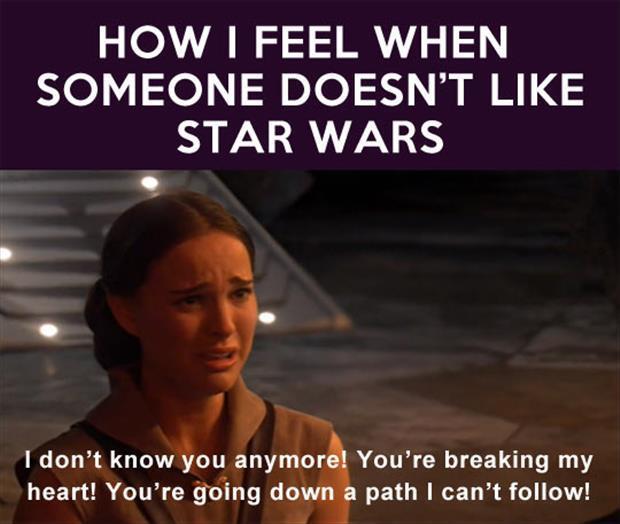 how I feel when someone doesn't like star wars