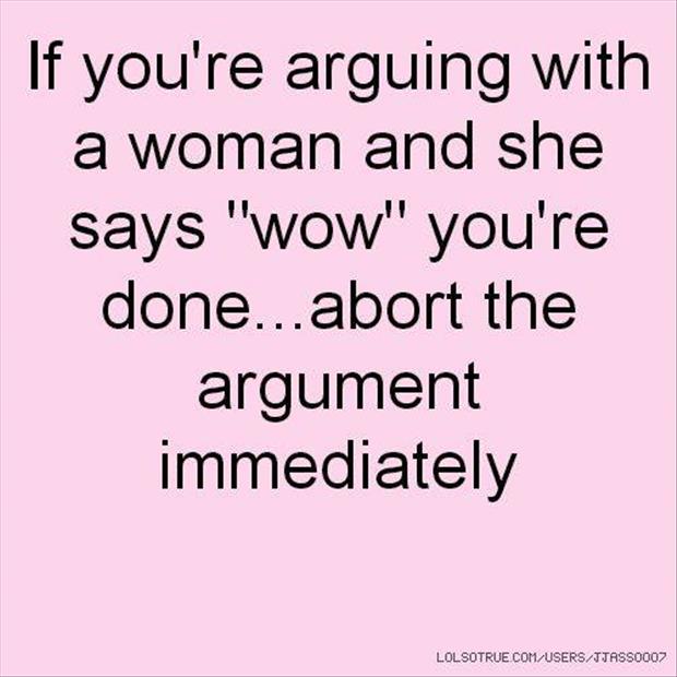 how to argue with a woman