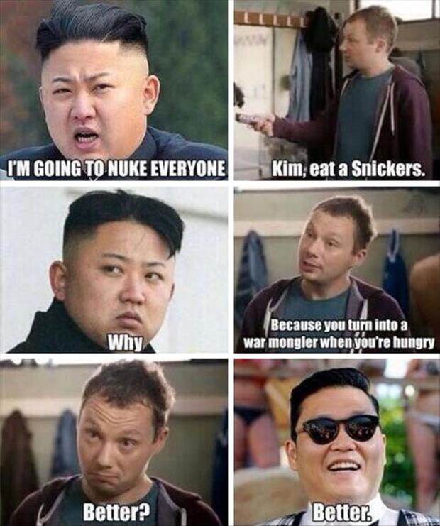 kim eat a snickers