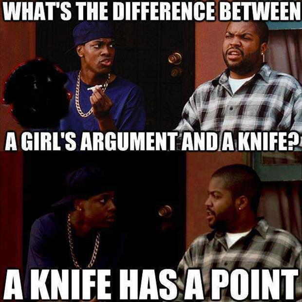 knife has a point