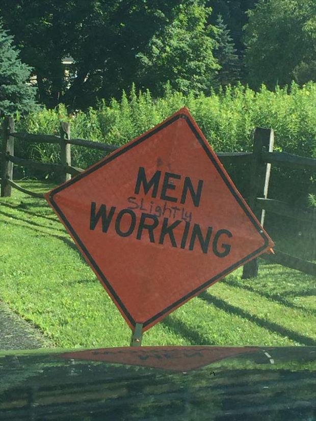 men slightly working