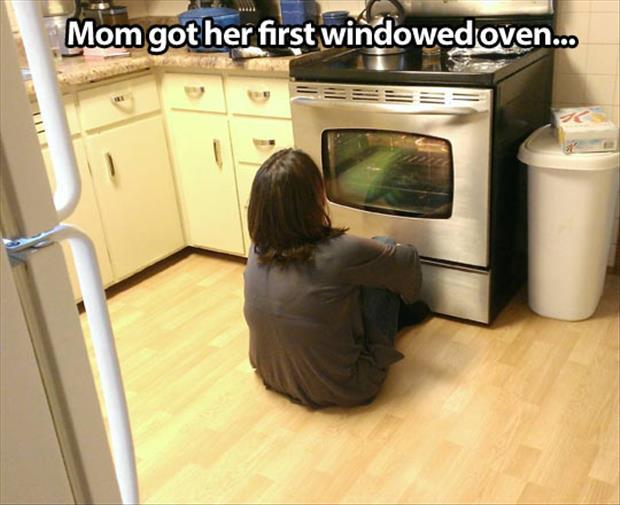 mom got her first window oven