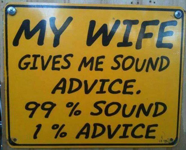 sound advice from a woman