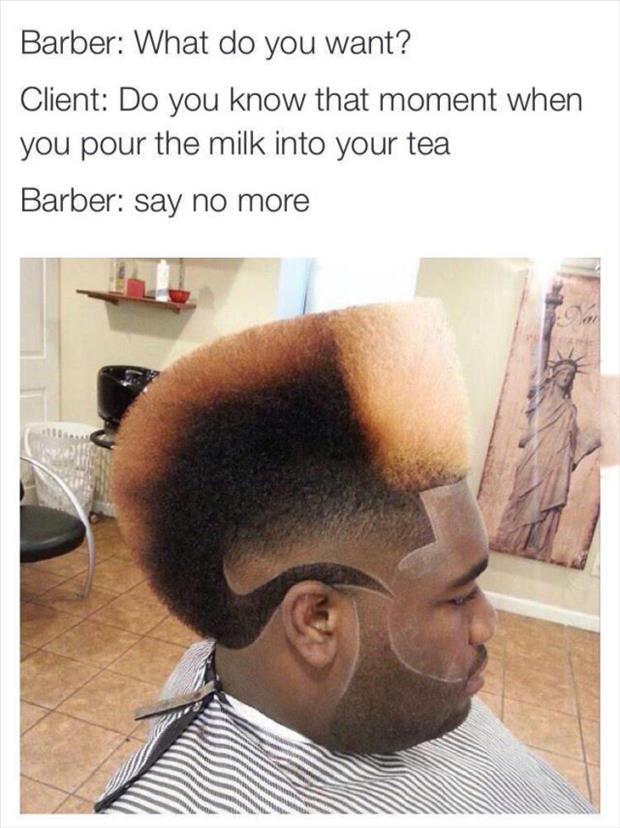 the funny hair cut