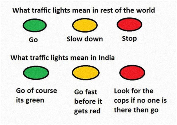 traffic lights in india