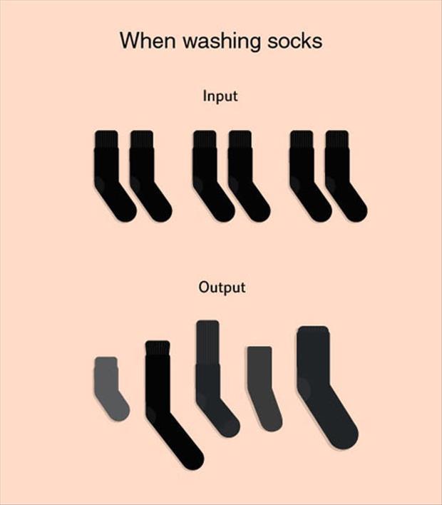 washing socks