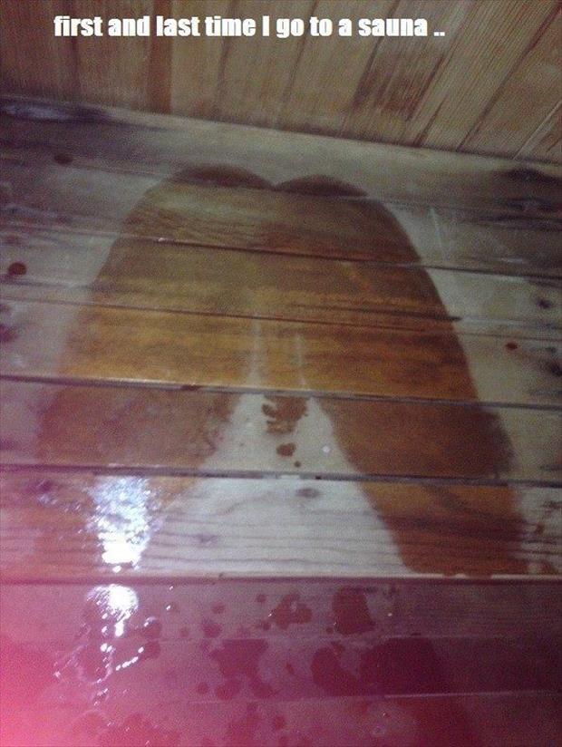 a funny sauna picture