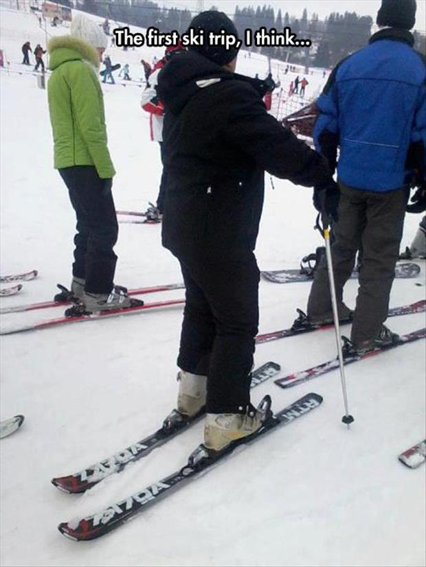 first time skiing