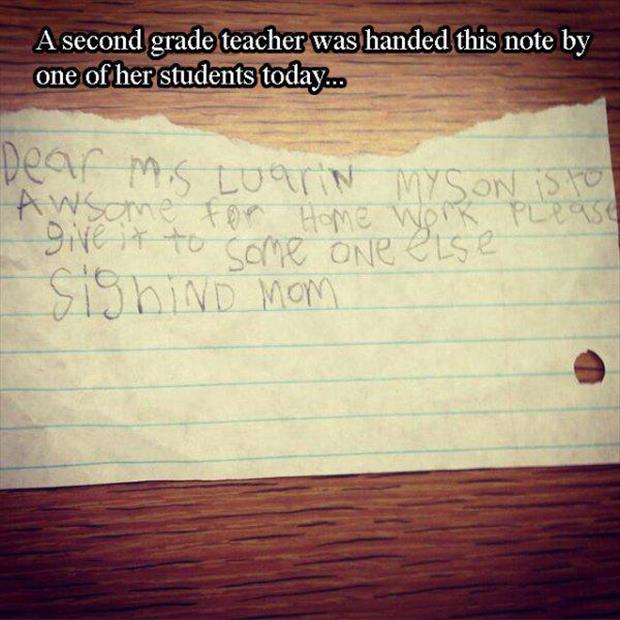 funny kid notes