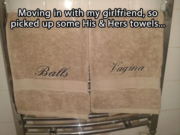 his and her towels