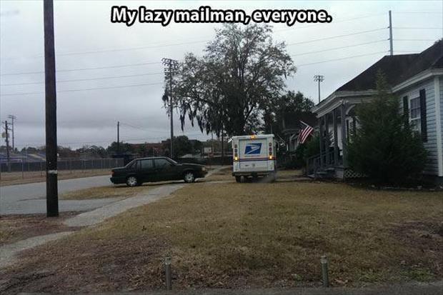 lazy mail man