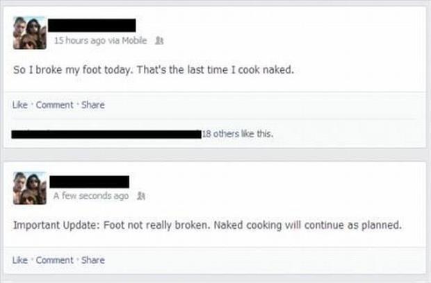 naked cooking