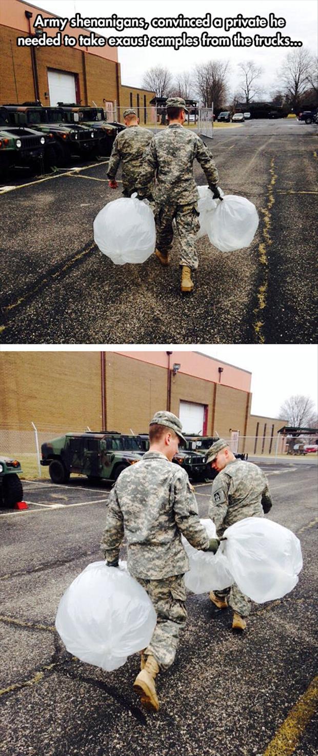 the army pranks