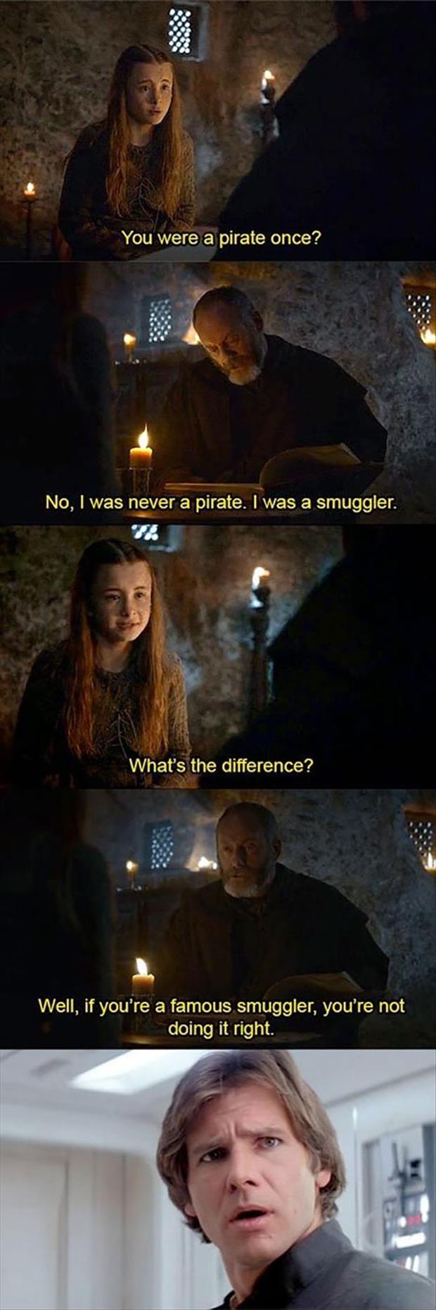 the difference between a smuggler and a pirate