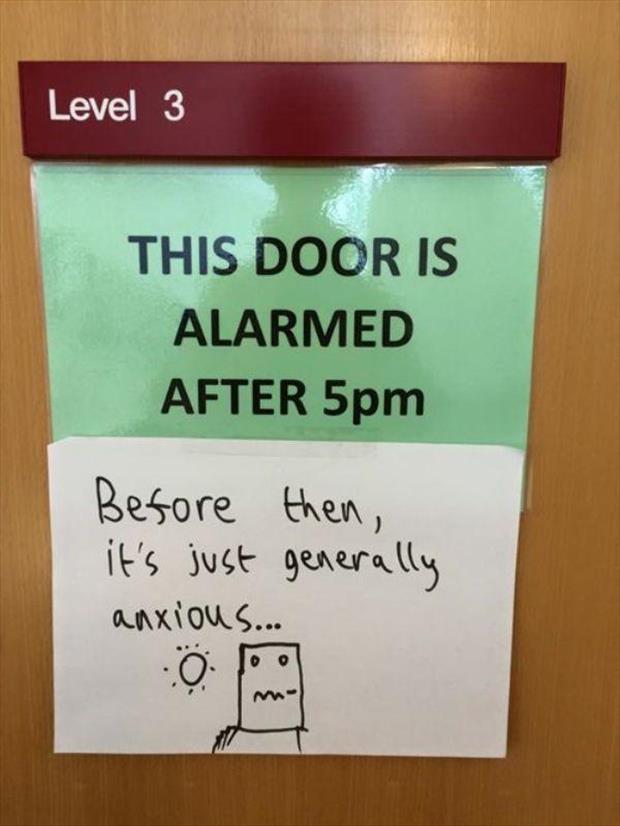 this door is alarmed