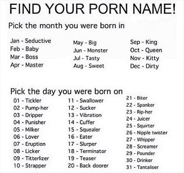what's your porn name