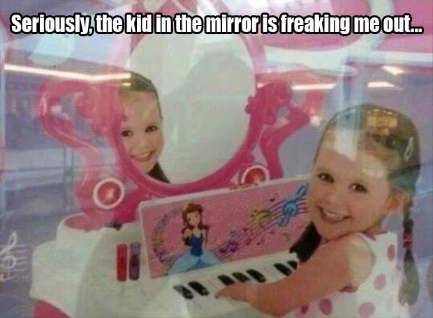 I think your mirror is broken