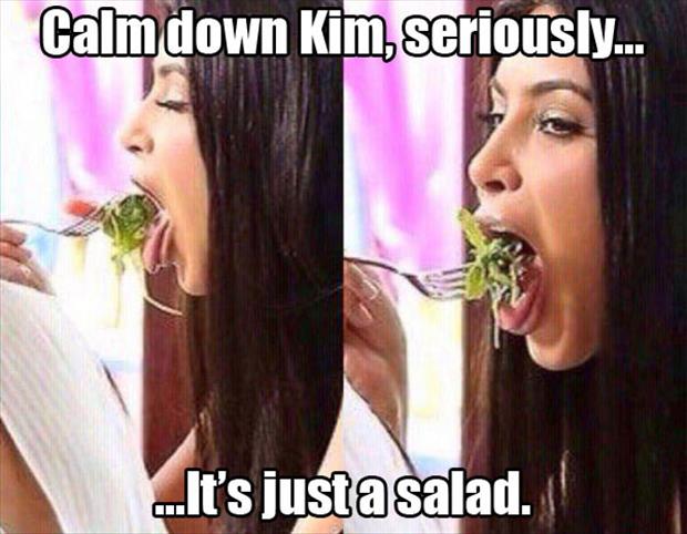 a kim kardashian eating