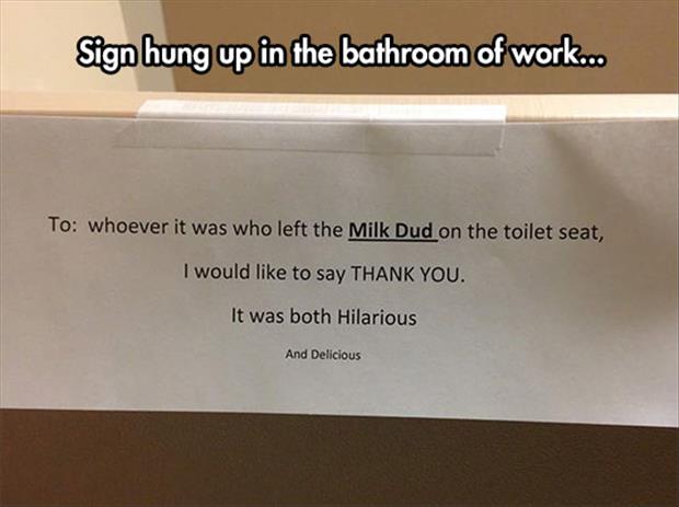 funny bathroom sign