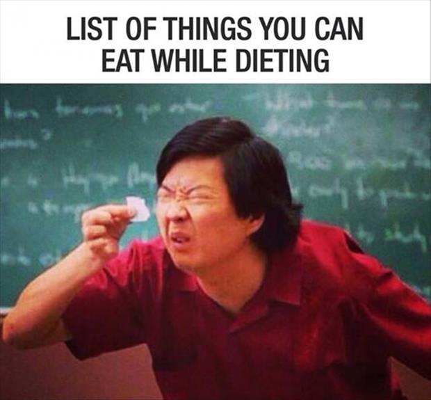 funny things to eat when you're on a diet