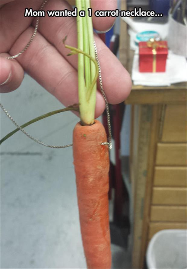 one carrot necklace