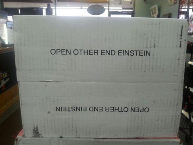 open the other end einstein