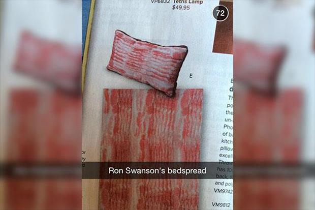 ron swanson bed spread