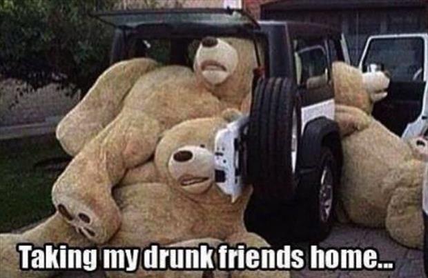 taking drunk friends home