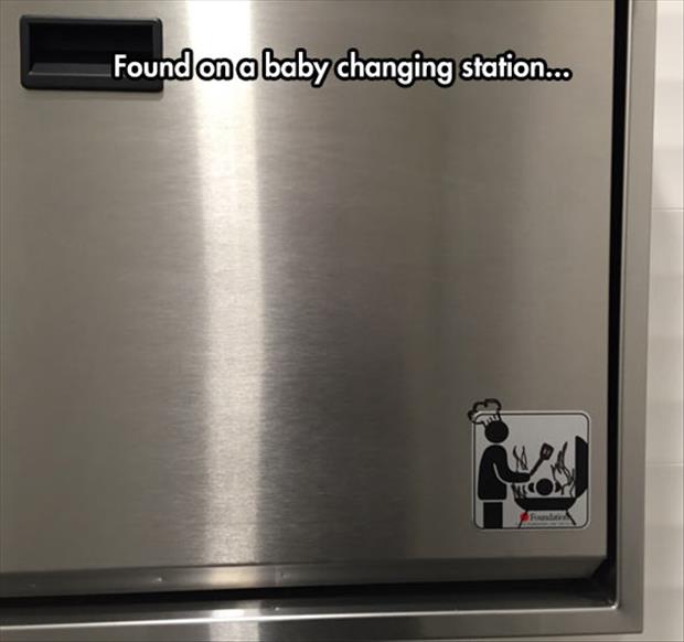 the baby changing station